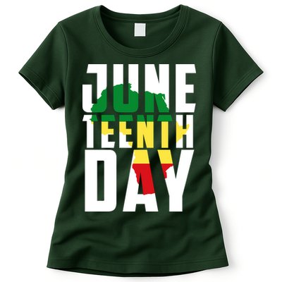 Juneteenth Day Map Womens T-Shirt