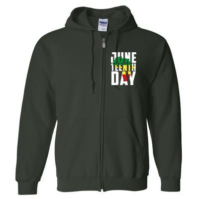 Juneteenth Day Map Full Zip Hoodie