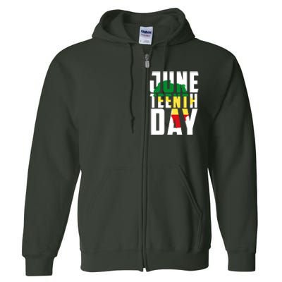 Juneteenth Day Map Full Zip Hoodie