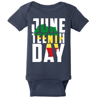 Juneteenth Day Map Baby Bodysuit