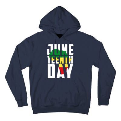 Juneteenth Day Map Tall Hoodie