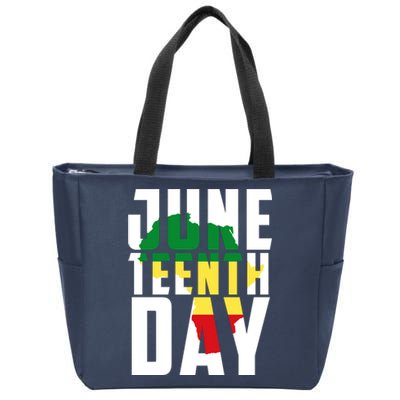 Juneteenth Day Map Zip Tote Bag