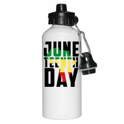 Juneteenth Day Map Aluminum Water Bottle