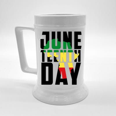 Juneteenth Day Map Beer Stein