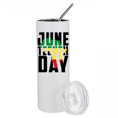 Juneteenth Day Map Stainless Steel Tumbler