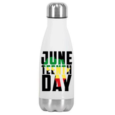 Juneteenth Day Map Stainless Steel Insulated Water Bottle