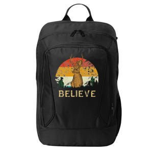 Jackrabbit Desert Mountain Cactus Sunshine Believe Jackalope City Backpack