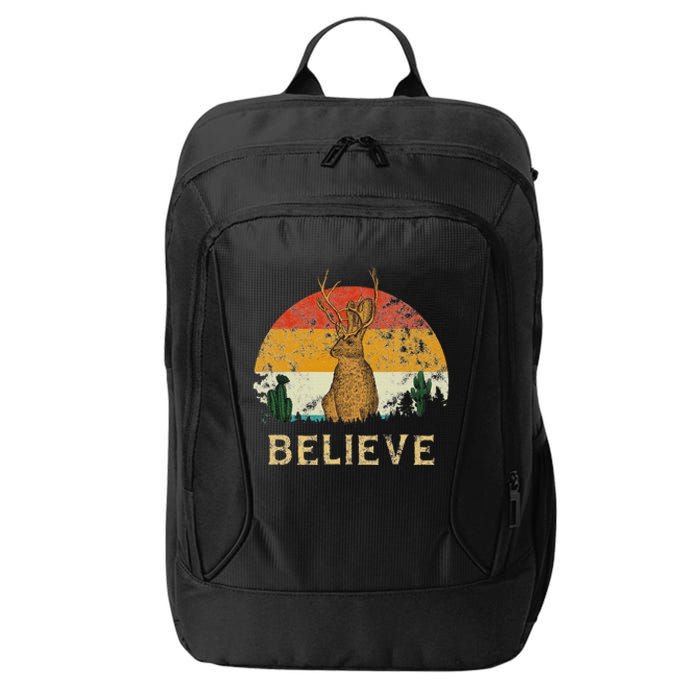 Jackrabbit Desert Mountain Cactus Sunshine Believe Jackalope City Backpack