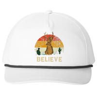 Jackrabbit Desert Mountain Cactus Sunshine Believe Jackalope Snapback Five-Panel Rope Hat