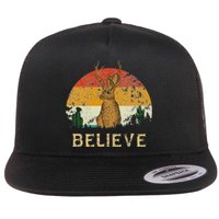 Jackrabbit Desert Mountain Cactus Sunshine Believe Jackalope Flat Bill Trucker Hat