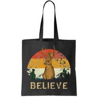 Jackrabbit Desert Mountain Cactus Sunshine Believe Jackalope Tote Bag