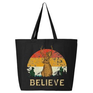 Jackrabbit Desert Mountain Cactus Sunshine Believe Jackalope 25L Jumbo Tote