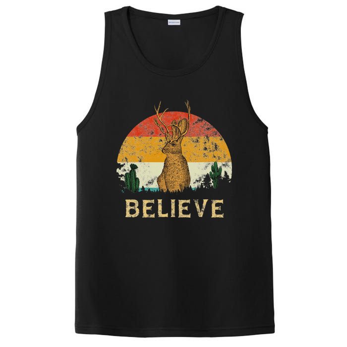 Jackrabbit Desert Mountain Cactus Sunshine Believe Jackalope PosiCharge Competitor Tank