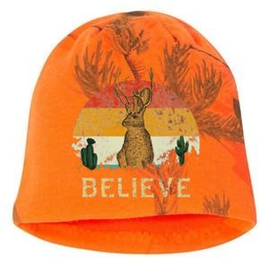 Jackrabbit Desert Mountain Cactus Sunshine Believe Jackalope Kati - Camo Knit Beanie