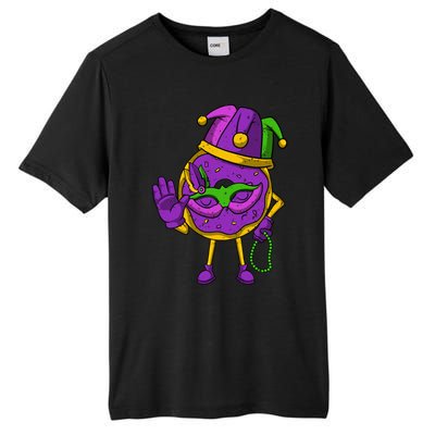 Jester Donut Masquerade Mask Mardi Gras Carnival Parade Meaningful Gift Tall Fusion ChromaSoft Performance T-Shirt