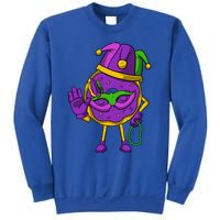 Jester Donut Masquerade Mask Mardi Gras Carnival Parade Meaningful Gift Sweatshirt