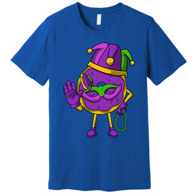 Jester Donut Masquerade Mask Mardi Gras Carnival Parade Meaningful Gift Premium T-Shirt