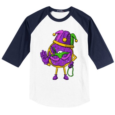 Jester Donut Masquerade Mask Mardi Gras Carnival Parade Meaningful Gift Baseball Sleeve Shirt