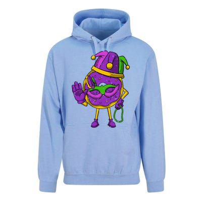 Jester Donut Masquerade Mask Mardi Gras Carnival Parade Meaningful Gift Unisex Surf Hoodie