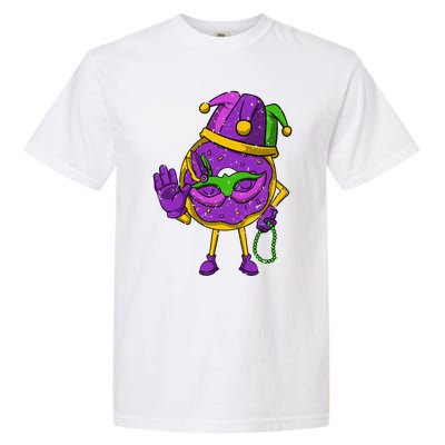 Jester Donut Masquerade Mask Mardi Gras Carnival Parade Meaningful Gift Garment-Dyed Heavyweight T-Shirt