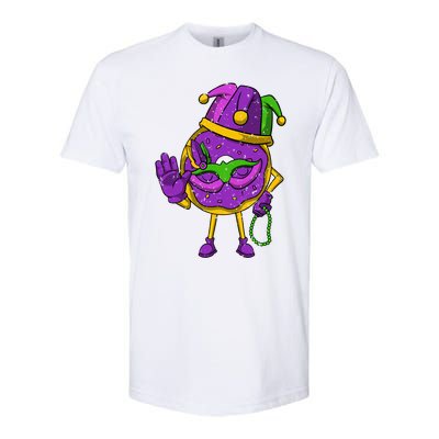 Jester Donut Masquerade Mask Mardi Gras Carnival Parade Meaningful Gift Softstyle CVC T-Shirt