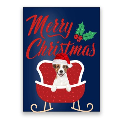 JackRussell Dog Merry Christmas Design For The Holiday Season! Poster