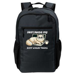 Just Doing My Silly Little Tasks Funny Cute Cat Daily Commute Backpack