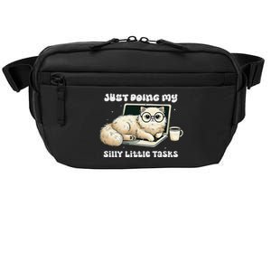 Just Doing My Silly Little Tasks Funny Cute Cat Crossbody Pack