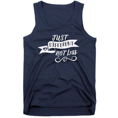 'Just Different, Not Less' Autism Awareness Tank Top