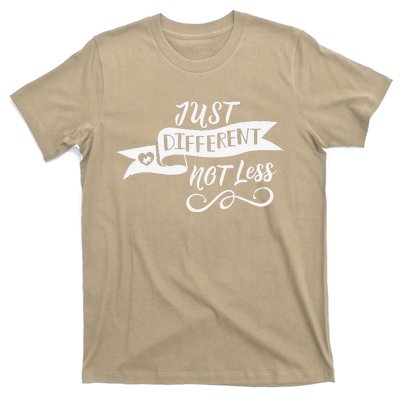 'Just Different, Not Less' Autism Awareness T-Shirt