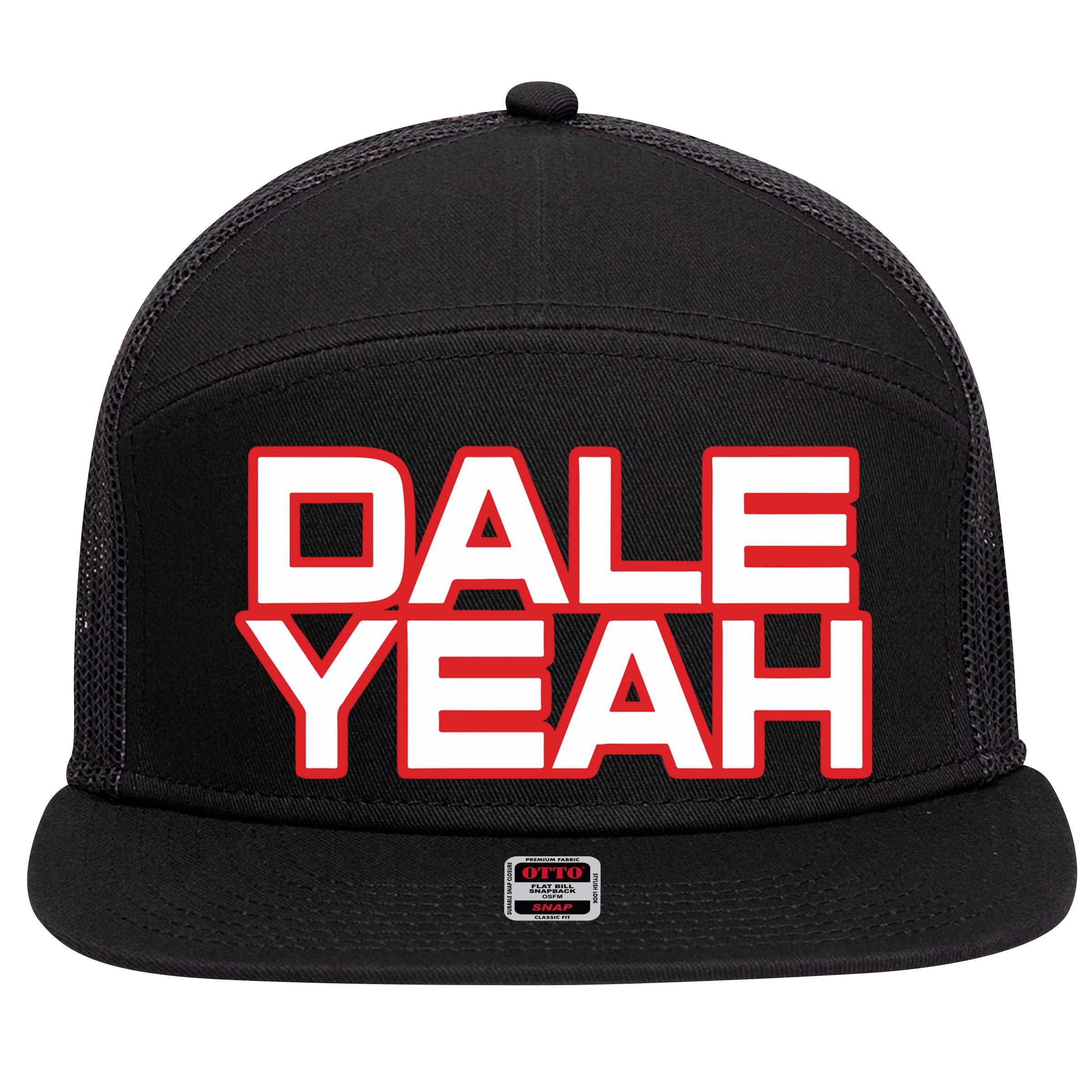 Dale Yeah 7 Panel Mesh Trucker Snapback Hat