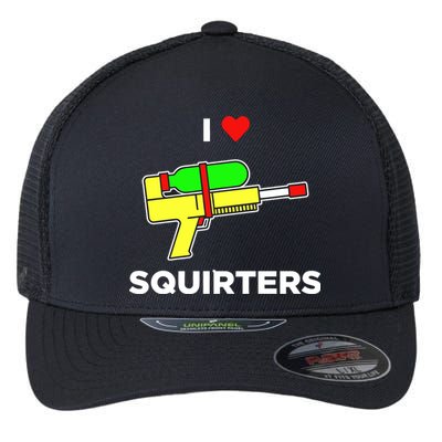 I Love Squirters Flexfit Unipanel Trucker Cap
