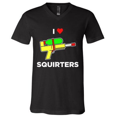 I Love Squirters V-Neck T-Shirt