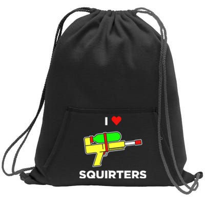 Justin Danger Nunley I Love Squirters Sweatshirt Cinch Pack Bag