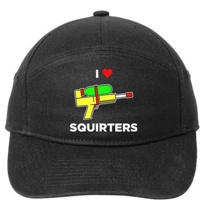 I Love Squirters 7-Panel Snapback Hat