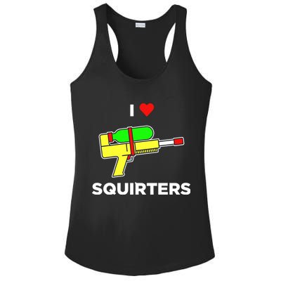 I Love Squirters Ladies PosiCharge Competitor Racerback Tank