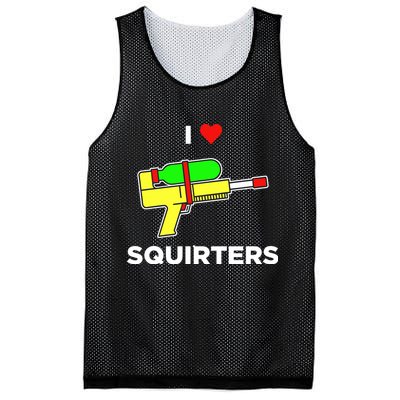 I Love Squirters Mesh Reversible Basketball Jersey Tank