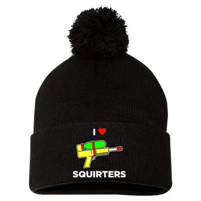 I Love Squirters Pom Pom 12in Knit Beanie