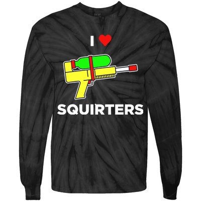 I Love Squirters Tie-Dye Long Sleeve Shirt