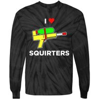 Justin Danger Nunley I Love Squirters Tie-Dye Long Sleeve Shirt