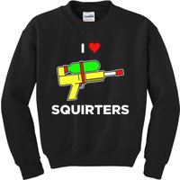 Justin Danger Nunley I Love Squirters Kids Sweatshirt