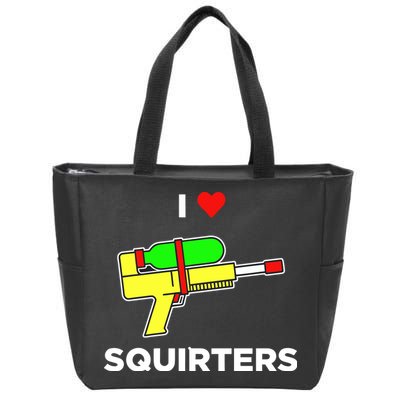 I Love Squirters Zip Tote Bag