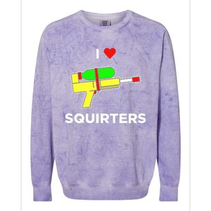 Justin Danger Nunley I Love Squirters Colorblast Crewneck Sweatshirt