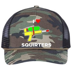 Justin Danger Nunley I Love Squirters Retro Rope Trucker Hat Cap