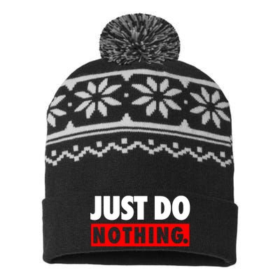 Just Do Nothing USA-Made Snowflake Beanie