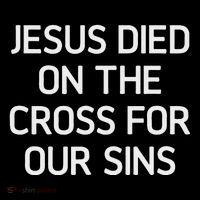 Jesus Died On The Cross For Our Sins Faith Christian Drawstring Bag
