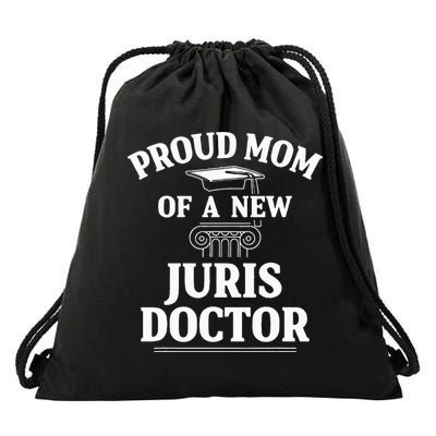Juris Doctor of Jurisprudence Mom Law School Graduation Drawstring Bag
