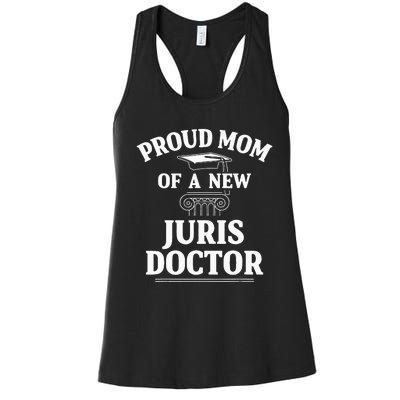 Juris Doctor of Jurisprudence Mom Law School Graduation Women's Racerback Tank