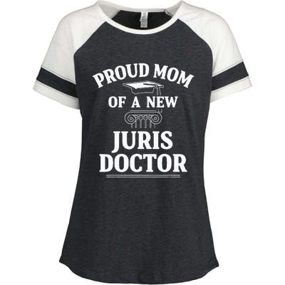 Juris Doctor of Jurisprudence Mom Law School Graduation Enza Ladies Jersey Colorblock Tee