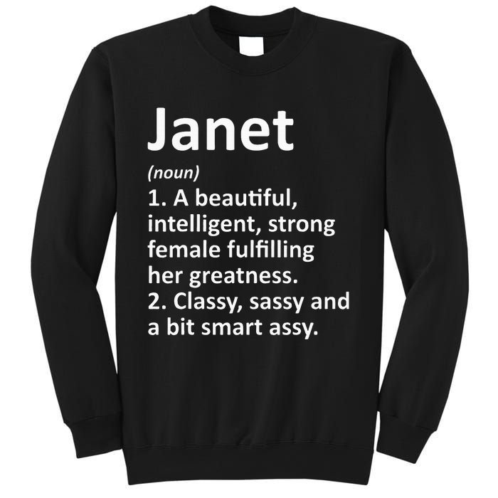 Janet Definition Personalized Name Funny Christmas Gift Sweatshirt